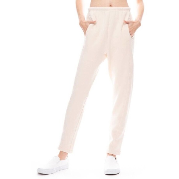NWT‎ Xirena Womens Linger Sweatpants Large Crosby Fleece Lounge Pockets In Oat - Picture 1 of 12